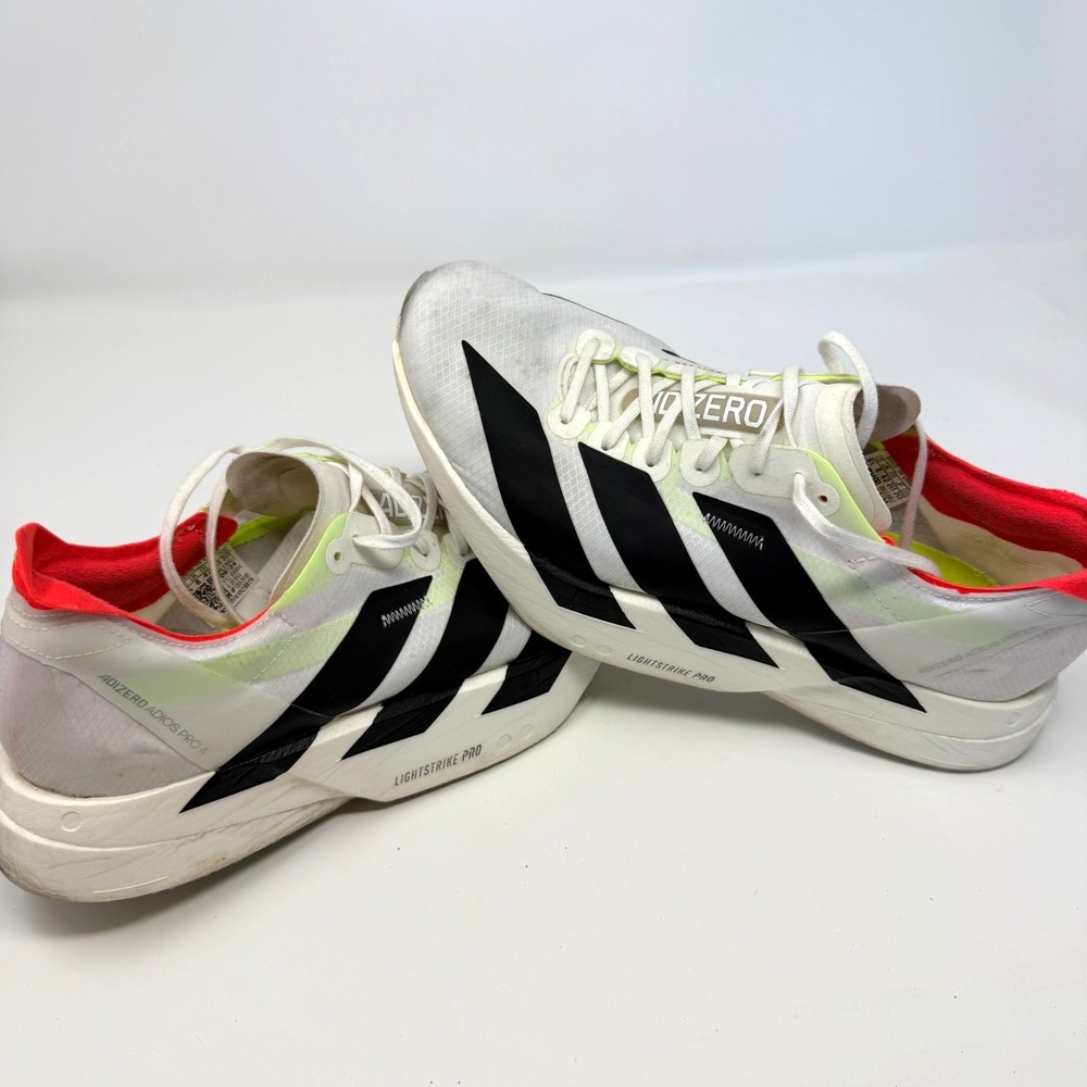Adidas Adizero Adios Pro 4 White Black Men's 8.5